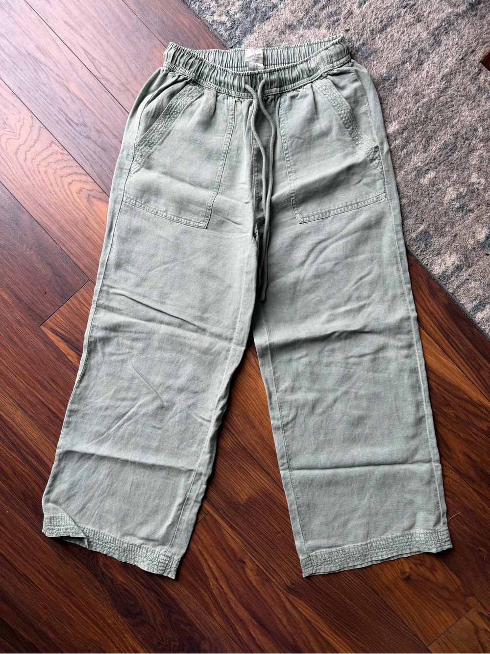 Joie wide leg linen  Linen pants  in Sage
